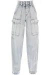 Isabel Marant Étoile Jeans Cargo Heilani In Neutrals