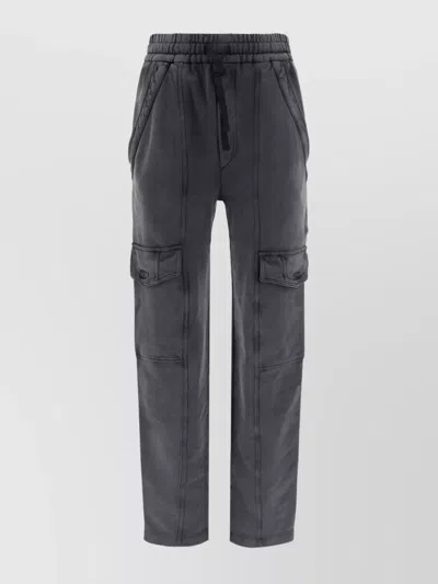 ISABEL MARANT ÉTOILE CARGO POCKET MONOCHROME SWEATPANTS