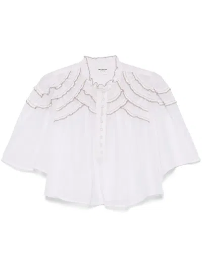 Isabel Marant Étoile Carmen Blouse In Neutral