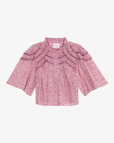 Isabel Marant Étoile Carmen Top In Pink