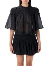 Isabel Marant Étoile Marant Etoile Women Ceola Cotton Blend Miniskirt In Black