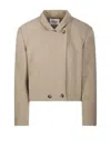 Isabel Marant Étoile Short Double-breasted Textured Jacket
