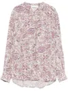 Isabel Marant Étoile Catchell Flared Shirt With Paisley Print