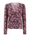 Isabel Marant Étoile Catchell Floral-print Blouse In Red