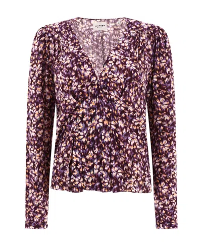 Isabel Marant Étoile Catchell Floral-print Blouse In Multi