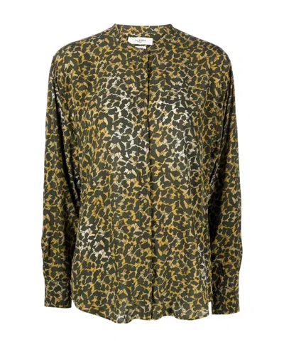 ISABEL MARANT ÉTOILE CATCHELL LEAF-PRINT SHIRT