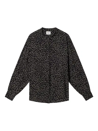 Isabel Marant Étoile Catchell Printed Shirt In Black
