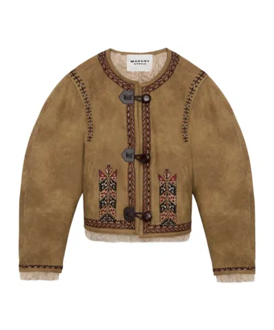 Isabel Marant Étoile Cely Jacket In Brown
