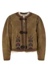 Isabel Marant Étoile Cely Puffer Jackets Beige In Green