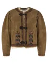 Isabel Marant Étoile Cely Puffer Jackets Beige In Green
