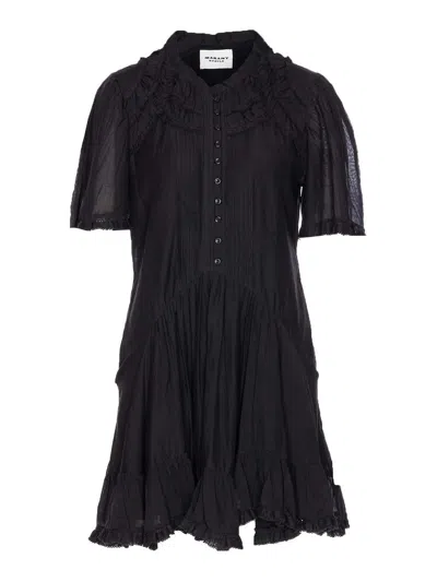 ISABEL MARANT ÉTOILE VESTIDO CORTO - NEGRO