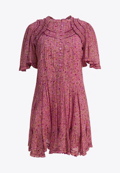 ISABEL MARANT ÉTOILE CELYANA FLORAL PRINT MINI DRESS