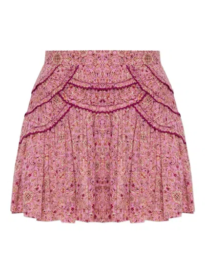 Isabel Marant Étoile Ceola Ruffled Printed Mini Skirt