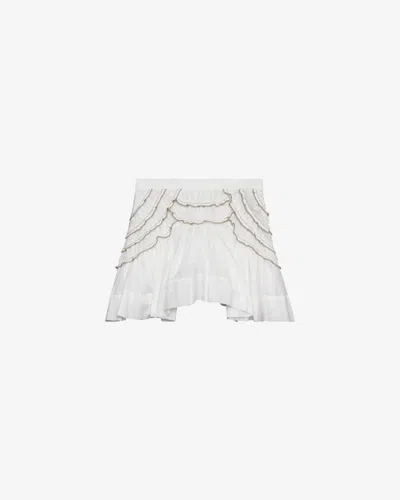 Isabel Marant Étoile Ceola Skirt In White