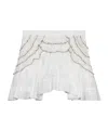 Isabel Marant Étoile Womens White Ceola Cotton-blend Mini Skirt In White