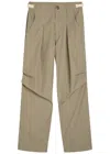 Isabel Marant Étoile Ceryne Striped-pattern Drawstring Trousers In Neutral