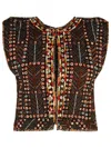 Isabel Marant Étoile Isabel Marant Etoile 'cerza' Black Cotton Vest In Black