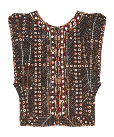 ISABEL MARANT ÉTOILE ISABEL MARANT ÉTOILE CERZA GEOMETRIC PRINTED TOP