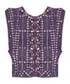 Isabel Marant Étoile Cerza Padded And Quilted Cotton Vest In Multicolor