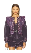 Isabel Marant Étoile Cerza Padded And Quilted Cotton Vest In Purple