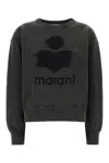 Isabel Marant Étoile Charcoal Cotton Blend Mobyli Sweatshirt In Gray