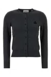 Isabel Marant Étoile Isabel Marant Etoile Charcoal Cotton Blend Mona Cardigan In Gray