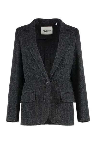 ISABEL MARANT ÉTOILE ISABEL MARANT ÉTOILE CHARLYNE SINGLE-BREASTED ONE BUTTON JACKET