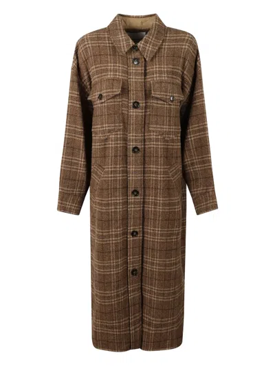 ISABEL MARANT ÉTOILE CHECK POCKET COAT