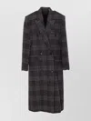 Isabel Marant Étoile Womens Grey Lexana Double-breasted Wool Coat In Brown