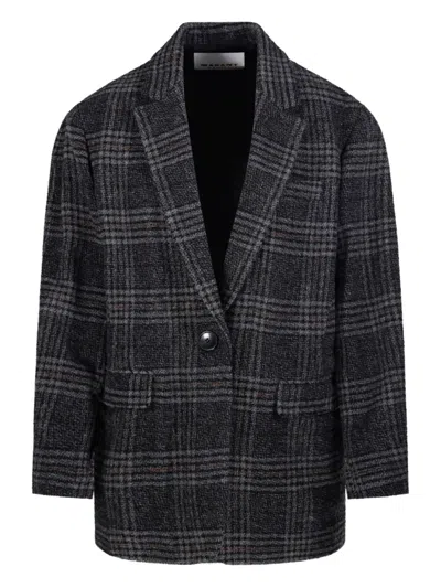 ISABEL MARANT ÉTOILE CHECKED SINGLE-BREASTED BLAZER