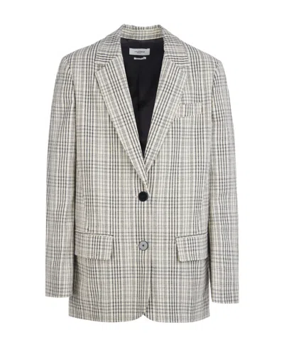 ISABEL MARANT ÉTOILE CHECKED SUIT COAT