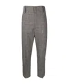 Isabel Marant Étoile Checked Tapered Trousers In Gray