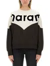 Isabel Marant Étoile Chevron Patterned Sweatshirt In Brown