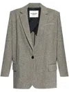 Isabel Marant Étoile Isabel Marant Etoile Embroidered Wool Blend Cikaito Blazer In Blackecru