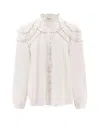 Isabel Marant Étoile Marant Etoile Women Christa Biologic Cotton And Viscose Shirt In White