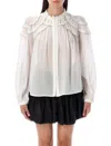 Isabel Marant Étoile Marant Etoile Women Christa Biologic Cotton And Viscose Shirt In White