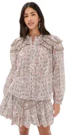 Isabel Marant Étoile Christa Blouse Ecru In Multi