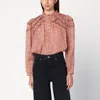 Isabel Marant Étoile Christa Blouse With Tapestry Print In Brown