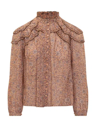 Isabel Marant Étoile Christa Blouse With Tapestry Print Women In Multi