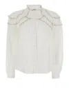 Isabel Marant Étoile Isabel Marant Etoile White Cotton Blend Christa Shirt