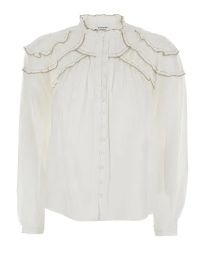 Isabel Marant Étoile Christa-ga Blouse In White