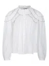 Isabel Marant Étoile Ruffled High-neck Blouse With Elegant Layered Details