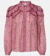 Isabel Marant Étoile Christa Printed Ruffled Cotton Blouse