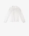 Isabel Marant Étoile White Regular Solid Shirt In White
