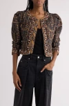 Isabel Marant Étoile Christy Quilted Jacket In Faded Black