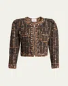 Isabel Marant Étoile Christy Quilted Jacket In Faded Black