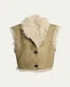 Isabel Marant Étoile Clara Reversible Vest In Green