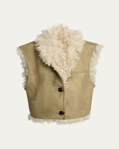 Isabel Marant Étoile Clara Reversible Vest In Brown