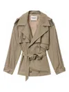 Isabel Marant Étoile Claya Striped-pattern Jacket In Neutral