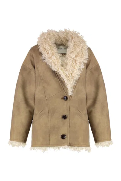 ISABEL MARANT ÉTOILE ISABEL MARANT ETOILE CLEA FAUX FUR COAT